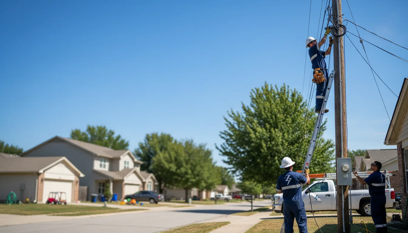Residential electrician providing installation services in Mackeyville, PA